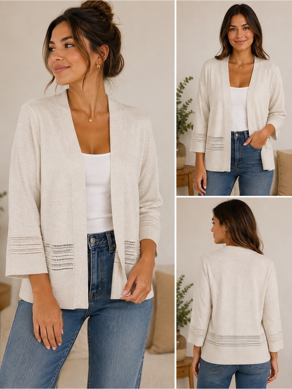 Verve Ami Cream Women's Cardigan